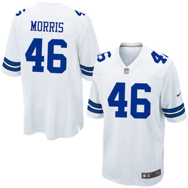 mens nike alfred morris white dallas cowboys game jersey